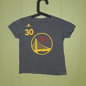 WARRIORS CURRY #30 ADIDAS T SHIRT 3T  SZ
